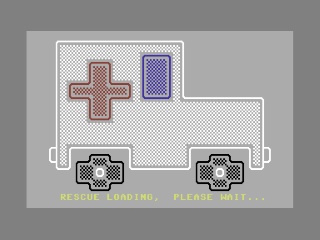 Rescue Squad title screen for Commodore 64